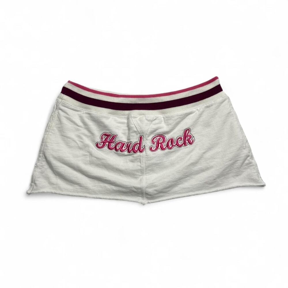 Hard Rock Vintage Y2K Early 2000s Mini Micro 100%Cotton Low Rise Skirt size M